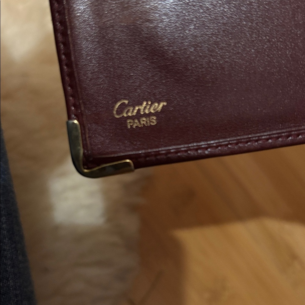 Cartier Burgundy Leather Billfold - Picture 7 of 7